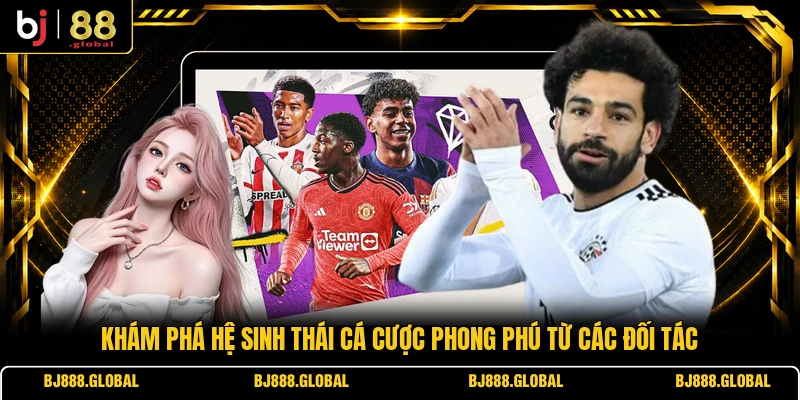 Khám phá hệ sinh thái cá cược phong phú từ các đối tác
